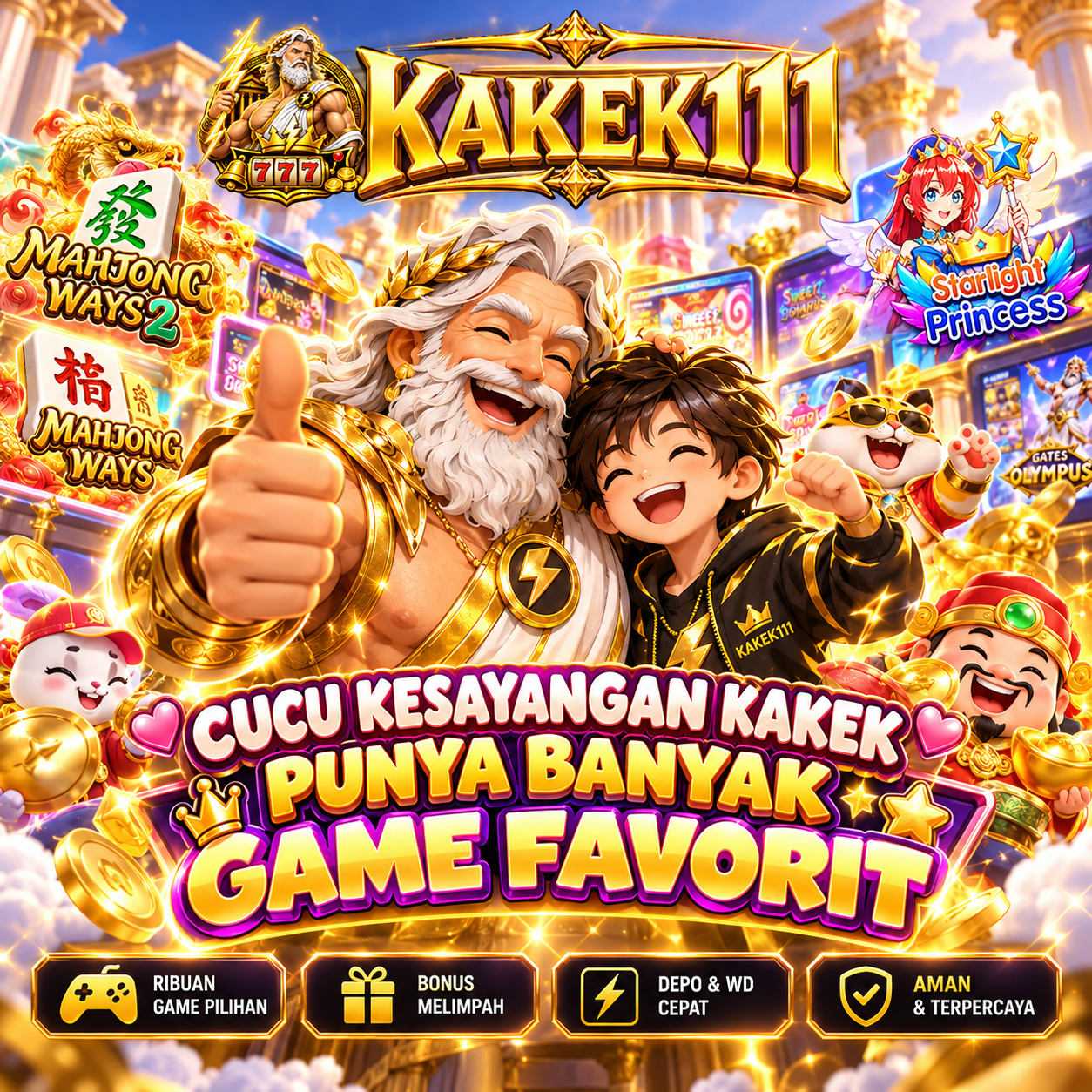 KAKEK111 🏆 Cucu Kesayangan Kakek Punya Banyak Game Favorit