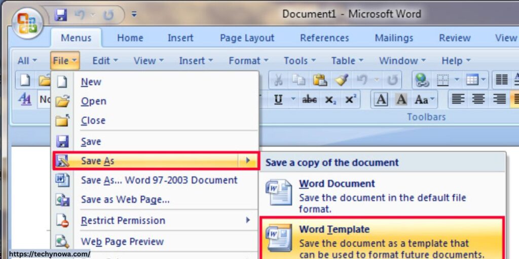 Creating and Saving Documents