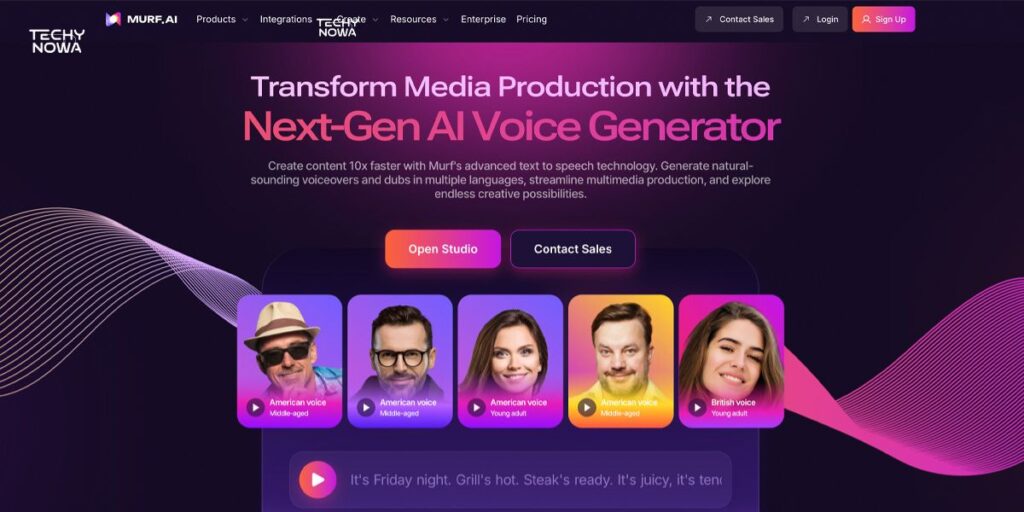 Murf: best for AI text-to-voice generation