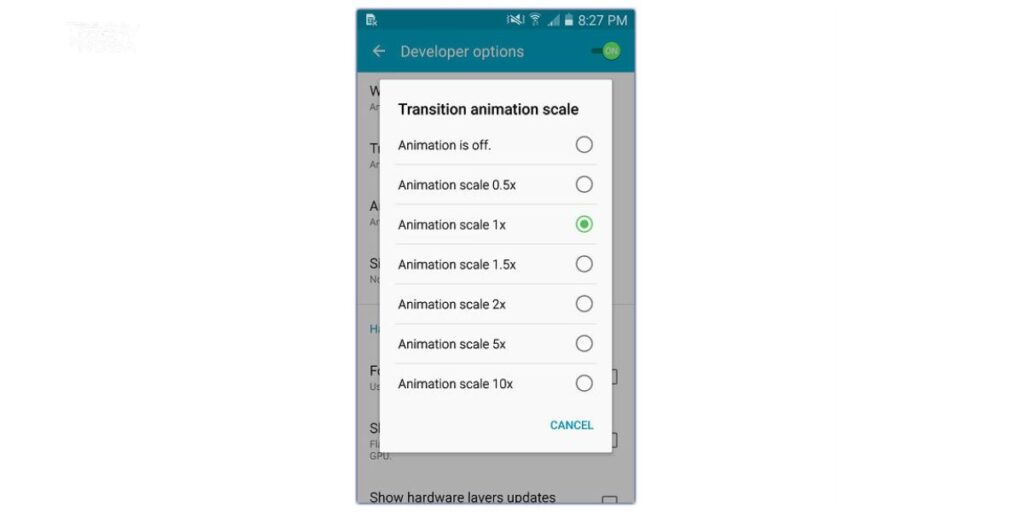 Adjust animation speeds