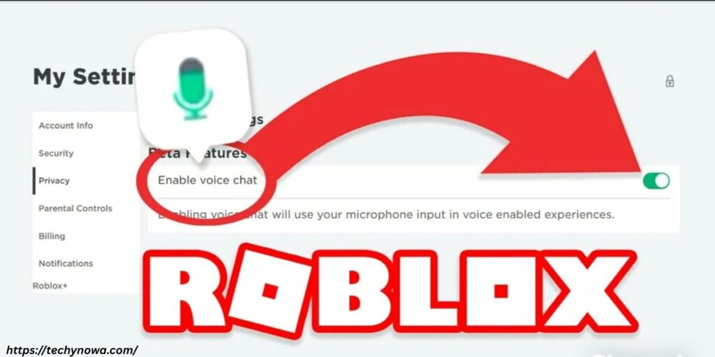 How can I turn on Voice Chat in Roblox