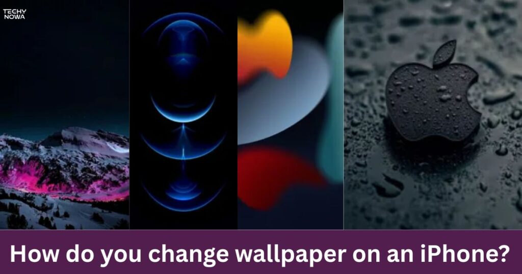 How do you change wallpaper on an iPhone?