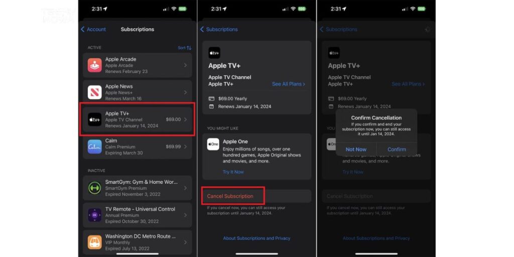 How to Cancel Apple TV Subscription on Mac or Windows PC