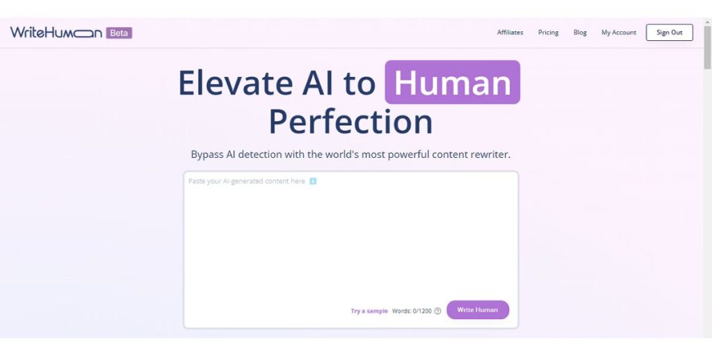My experience using WriteHuman