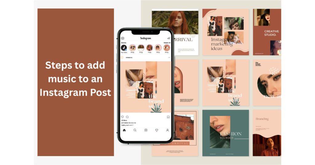 Steps to add music to an Instagram Post