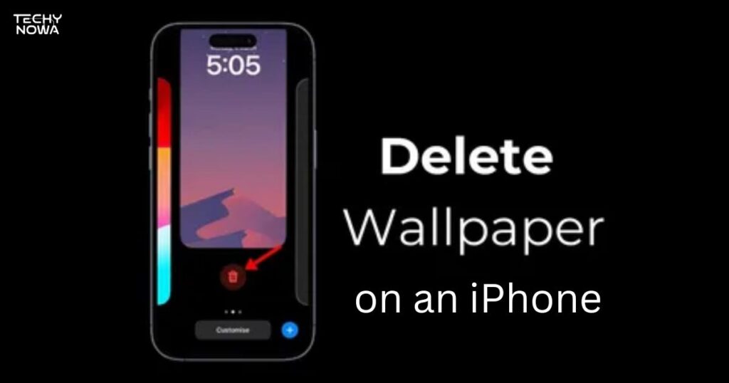 Steps to delete a wallpaper on an iPhone
