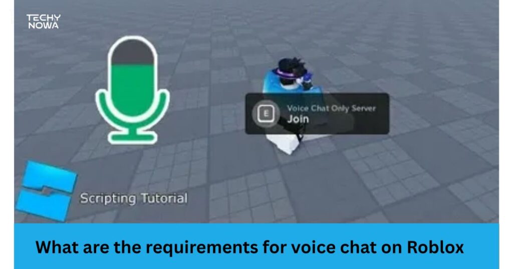What are the requirements for voice chat on Roblox