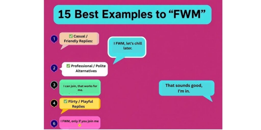 15 Best Reply Examples to “FWM”