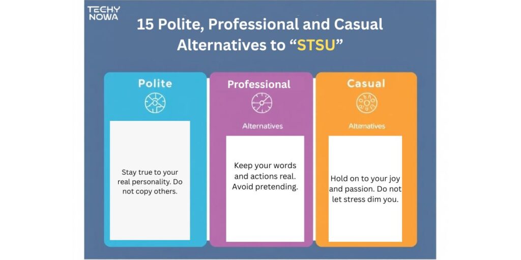 15 Polite, Professional and Casual Alternatives to “STSU”
