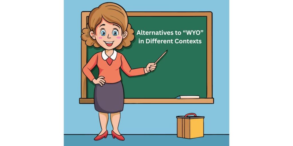 Alternatives to “WYO” in Different Contexts