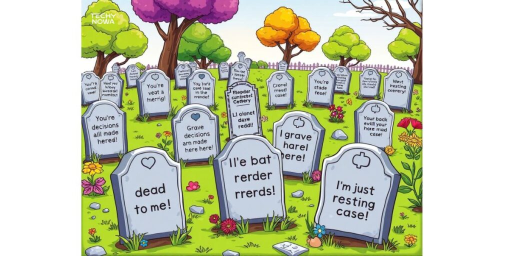 Cemetery Puns and Jokes for Reddit & Social Media