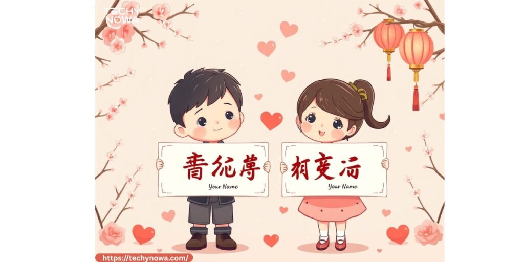 Chinese Name Captions for Couples