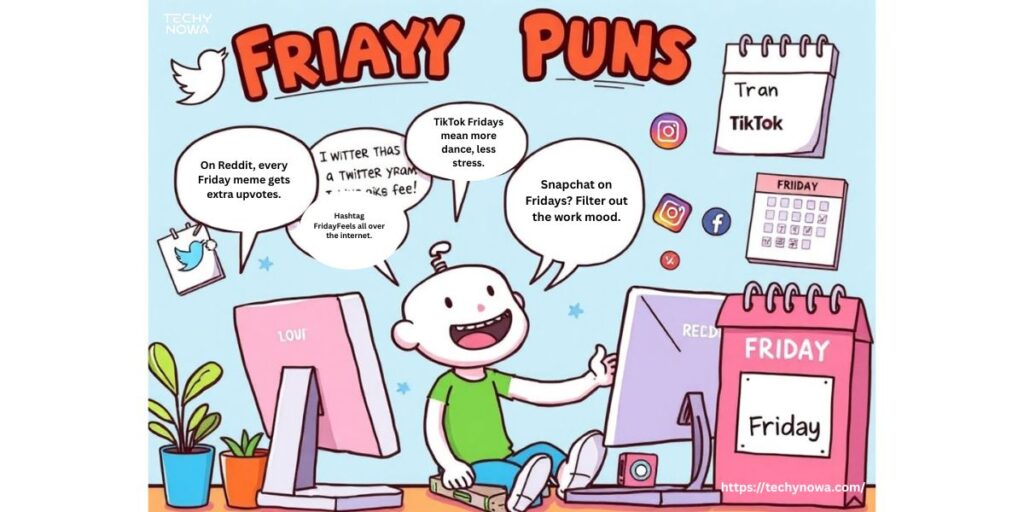 Friday Puns and Jokes for Reddit About  Other Social Media
