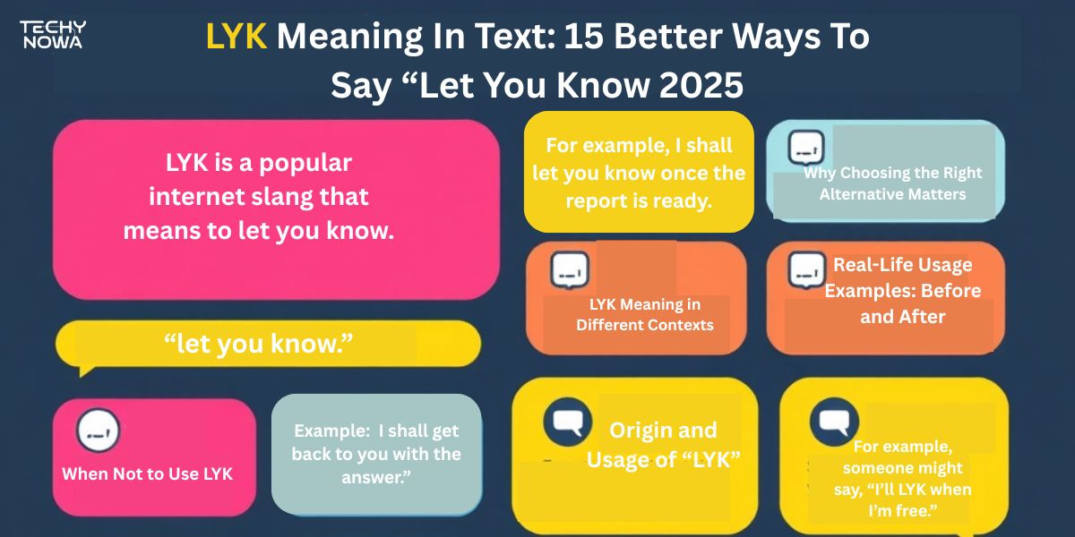 LYK Meaning In Text: 15 Better Ways To Say “Let You Know 2025