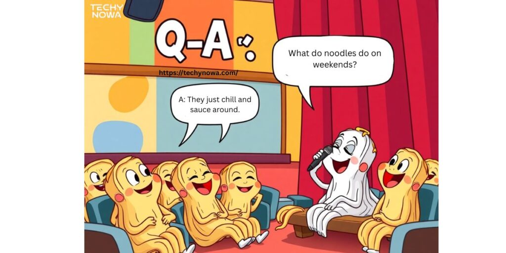Noodle QnA Quip – QnA Jokes & Puns about Noodle