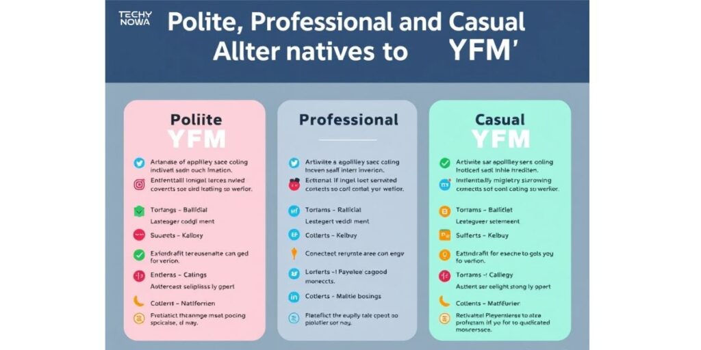 Polite, Professional and Casual Alternatives to “YFM”