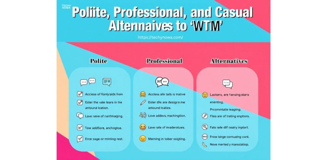 Polite, Professional, and Casual Alternatives to “wtm”