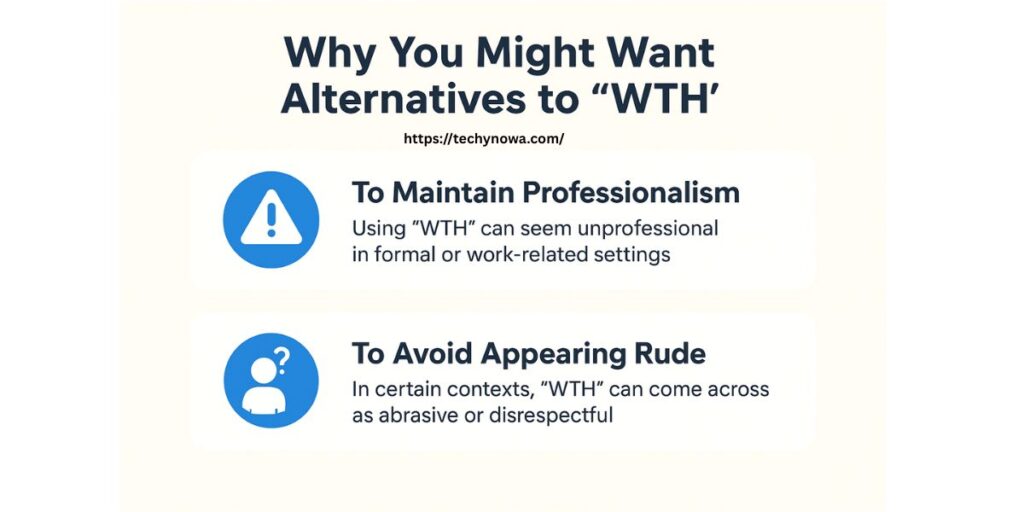 Why You Might Want Alternatives to “WTH”