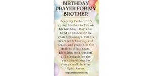 110 Powerful Birthday Prayer For My Brother