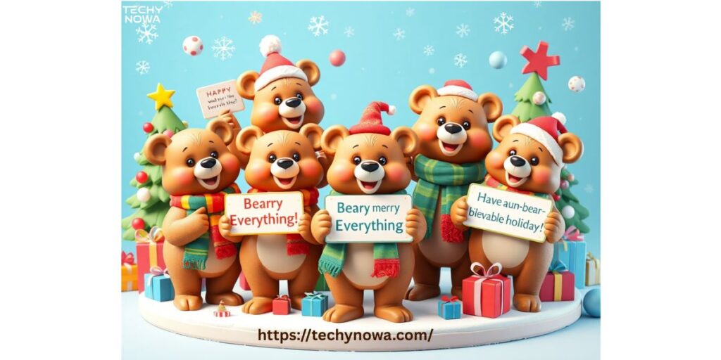 🧸 “Beary Merry Everything” – Holiday-Themed Bear Puns