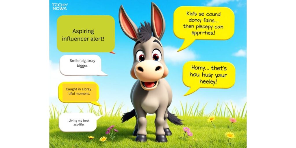 Donkey puns for Instagram