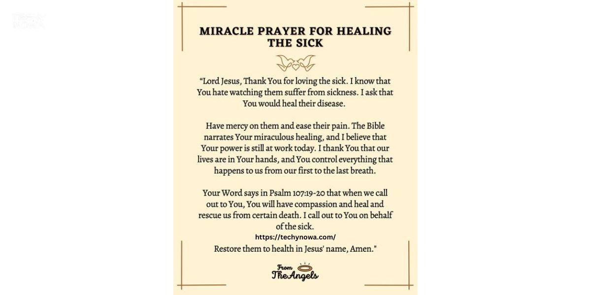 50 Effective Miracle Healing Prayer For The Sick
