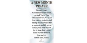 60 New Month Prayer Points With Bible Verses