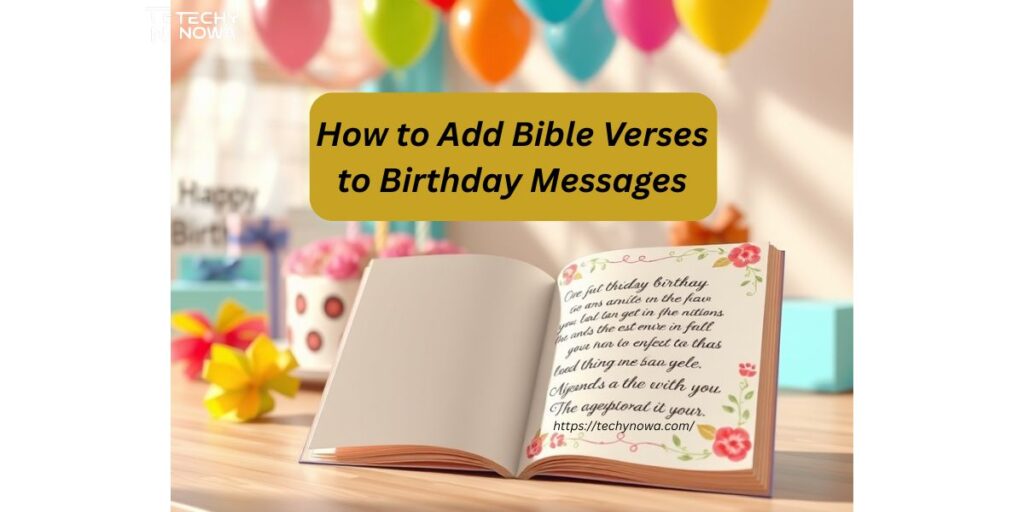 How to Add Bible Verses to Birthday Messages