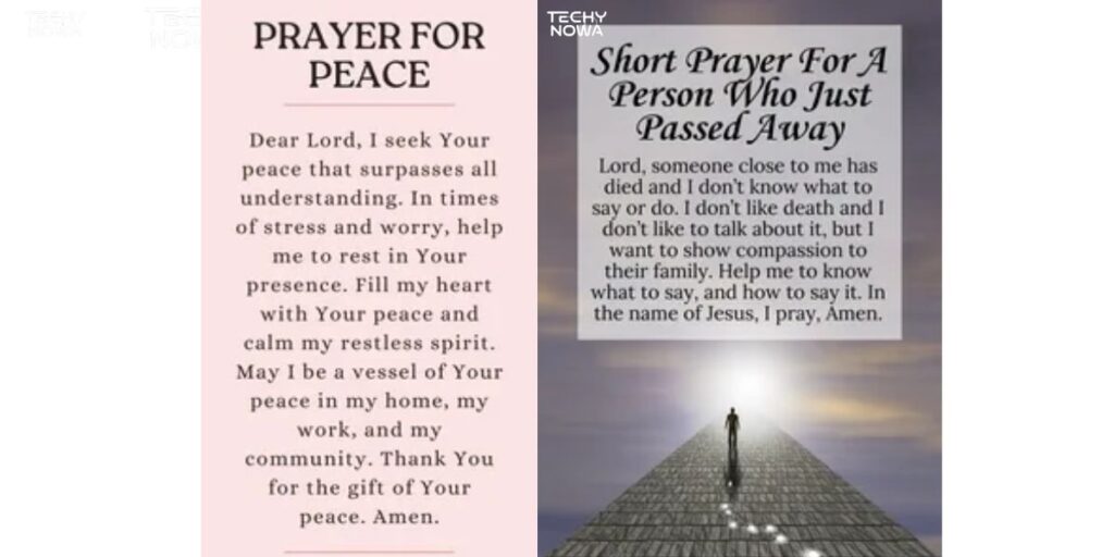 Prayers for Farewells: Seeking Peace and Assurance